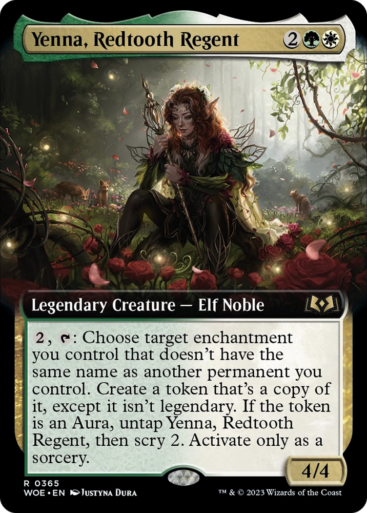 Yenna, Redtooth Regent (Extended Art) [Wilds of Eldraine]