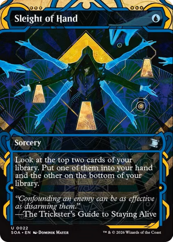 Sleight of Hand (JP Alternate Art) [Secrets of Strixhaven: Mystical Archive]