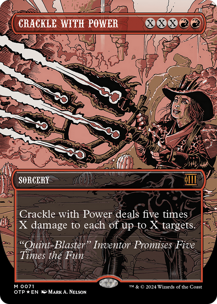 Crackle with Power (Textured Foil) [Outlaws of Thunder Junction: Breaking News]