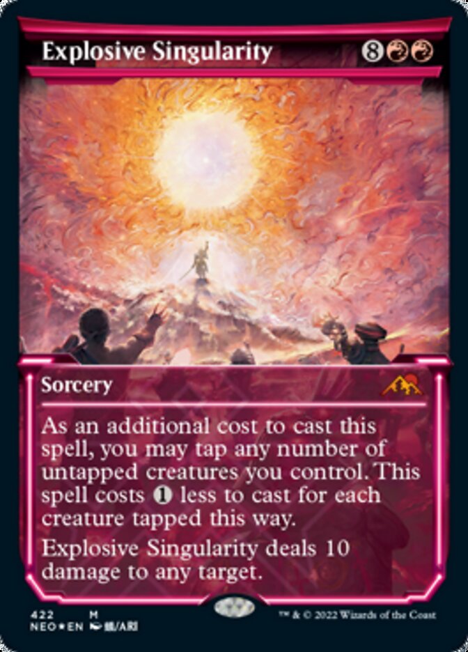 Explosive Singularity (Showcase) (Foil Etched) [Kamigawa: Neon Dynasty]