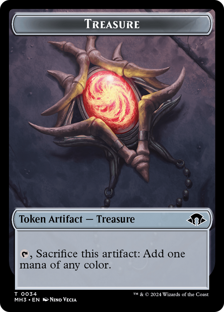 Phyrexian Germ // Treasure Double-Sided Token [Modern Horizons 3 Tokens]