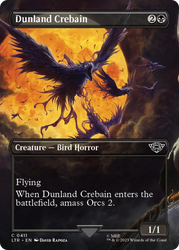 Dunland Crebain (Borderless Alternate Art) [The Lord of the Rings: Tales of Middle-Earth]