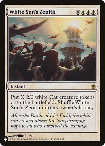 White Sun's Zenith [The List]