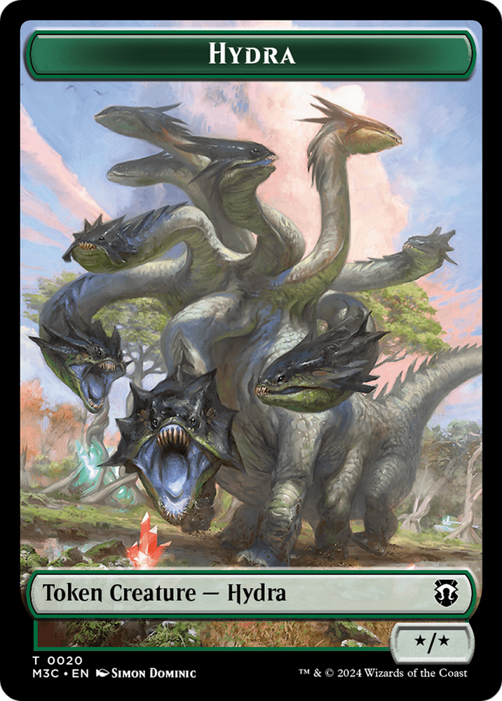 Hydra // Boar Double-Sided Token [Modern Horizons 3 Commander Tokens]