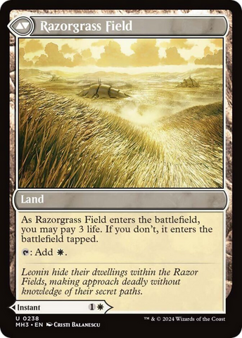 Razorgrass Ambush // Razorgrass Field [Modern Horizons 3]
