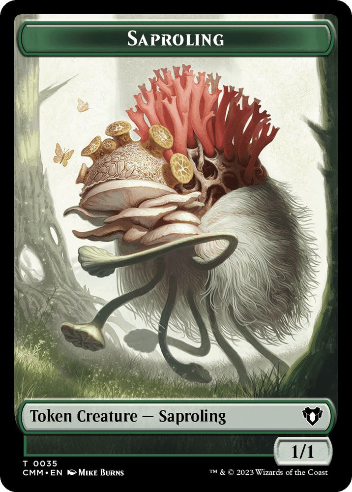 Saproling // Rat Double-Sided Token [Commander Masters Tokens]