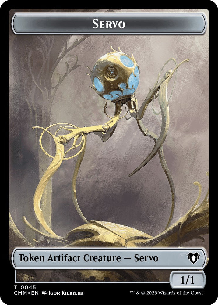 Servo // Demon Double-Sided Token [Commander Masters Tokens]