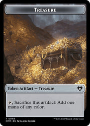 Treasure // Phyrexian Myr Double-Sided Token [Commander Masters Tokens]