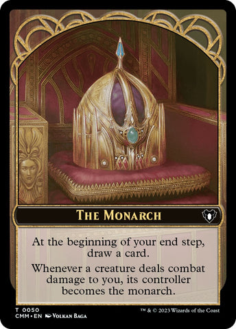 The Monarch // Construct (0041) Double-Sided Token [Commander Masters Tokens]