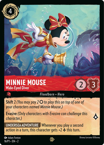 Minnie Mouse - Wide-Eyed Diver (16) [Promo Cards]