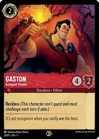 Gaston - Arrogant Hunter (24) [Promo Cards]