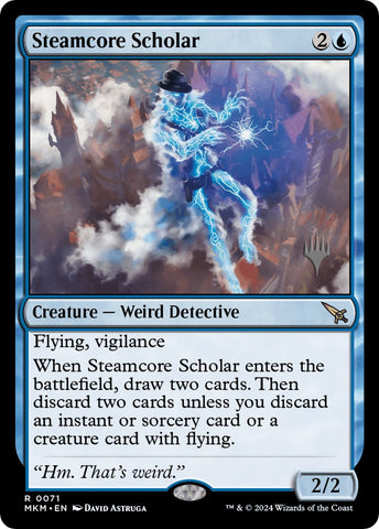 Steamcore Scholar (Promo Pack) [Murders at Karlov Manor Promos]