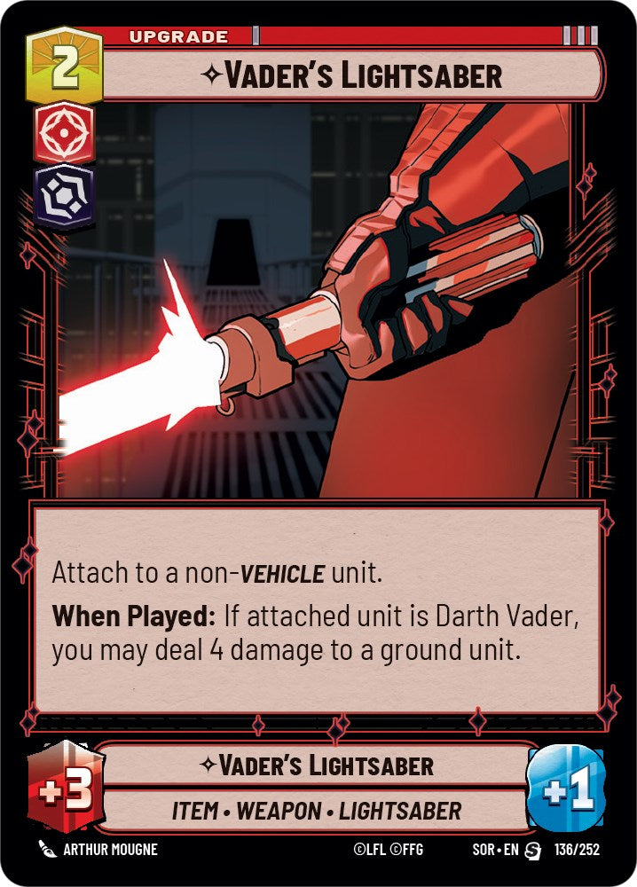 Vader's Lightsaber (136/252) [Spark of Rebellion]