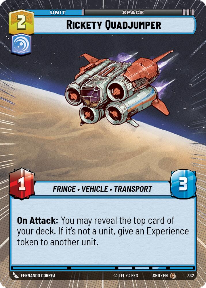 Rickety Quadjumper (Hyperspace) (332) [Shadows of the Galaxy]