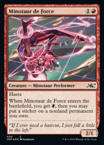 Minotaur de Force (Galaxy Foil) [Unfinity]