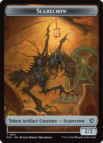 Copy // Scarecrow Double-Sided Token [Lorwyn Eclipsed Tokens]