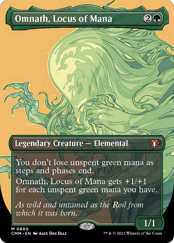 Omnath, Locus of Mana (Borderless Profile) [Commander Masters]