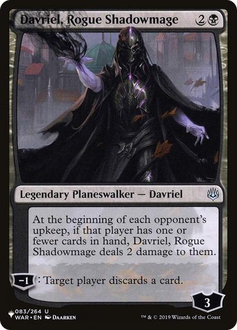 Davriel, Rogue Shadowmage [The List]