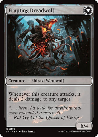 Smoldering Werewolf // Erupting Dreadwolf [Innistrad Remastered]