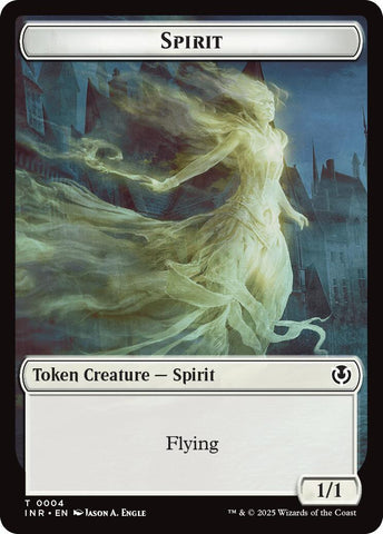 Spirit // Human (0002) Double-Sided Token [Innistrad Remastered Tokens]