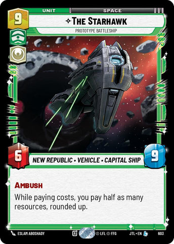 The Starhawk - Prototype Battleship (Foil) (603) [Jump to Lightspeed]