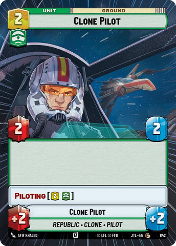 Clone Pilot (Hyperspace Foil) (842) [Jump to Lightspeed]