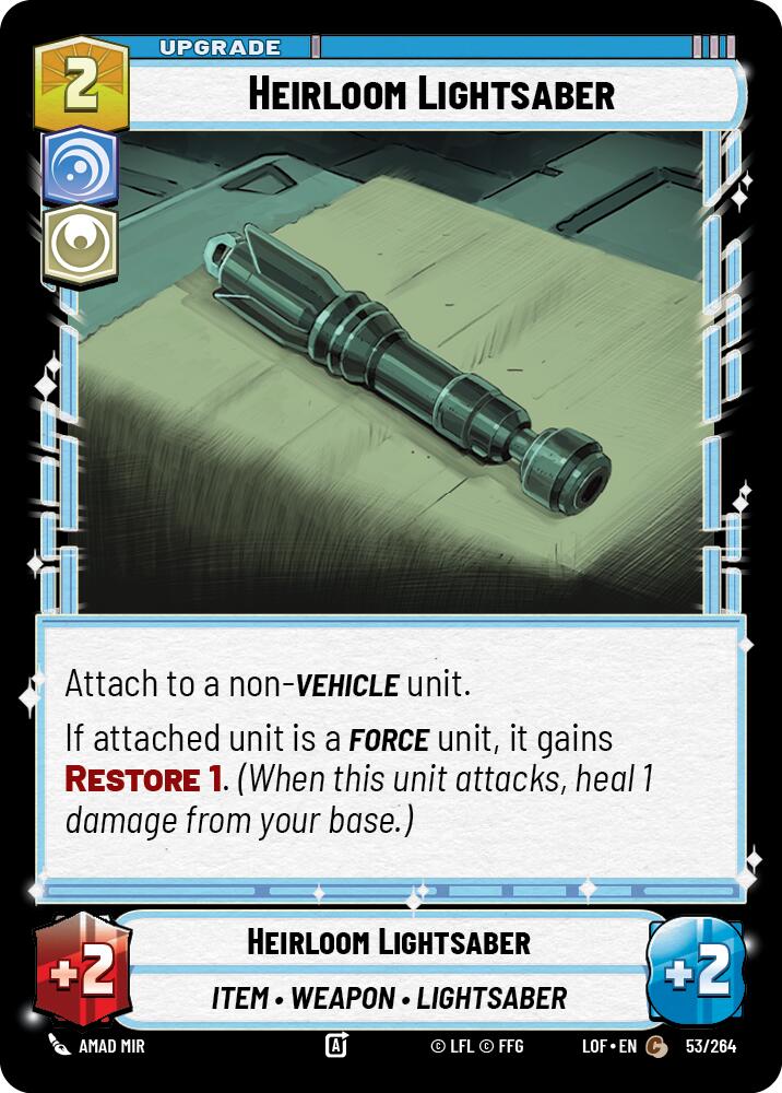 Heirloom Lightsaber (53/264) (53/264) [Legends of the Force]
