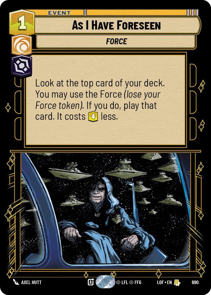 As I Have Foreseen (690) (Foil) (690) [Legends of the Force]