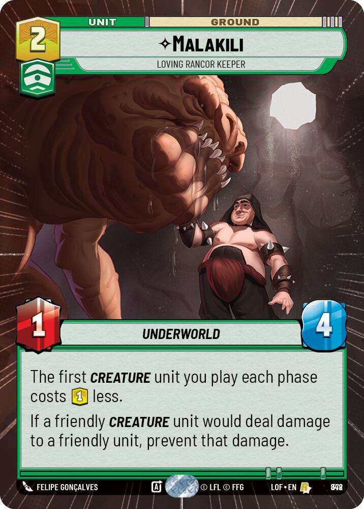 Malakili - Loving Rancor Keeper (848) (Hyperspace Foil) (848) [Legends of the Force]