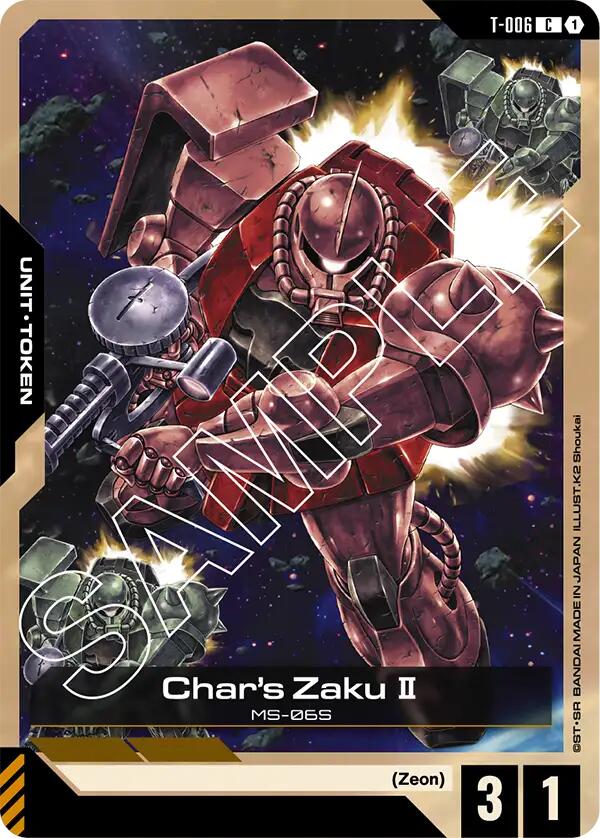 Char's Zaku II (T-006) Token [GD01 - T-006]