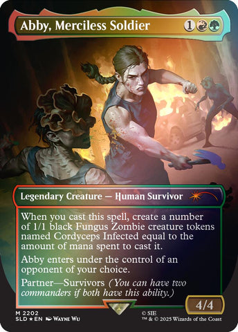 Abby, Merciless Soldier (Rainbow Foil) [Secret Lair Drop Series]