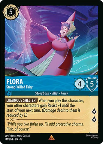 Flora - Strong-Willed Fairy (141/204) [Wilds Unknown]