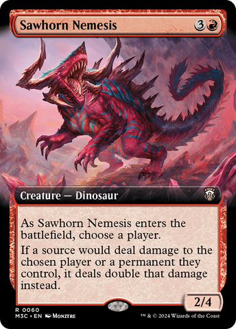 Sawhorn Nemesis (Extended Art) [Modern Horizons 3 Commander]