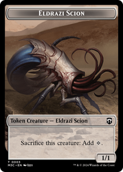 Eldrazi Spawn (Ripple Foil) // Eldrazi Scion Double-Sided Token [Modern Horizons 3 Commander Tokens]