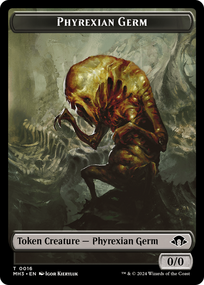 Phyrexian Germ // Treasure Double-Sided Token [Modern Horizons 3 Tokens]