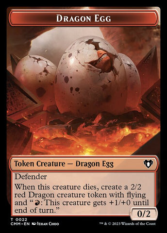 Spirit (0010) // Dragon Egg Double-Sided Token [Commander Masters Tokens]