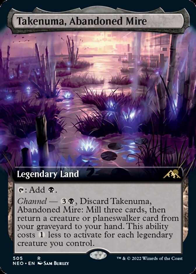 Takenuma, Abandoned Mire (Extended Art) [Kamigawa: Neon Dynasty]