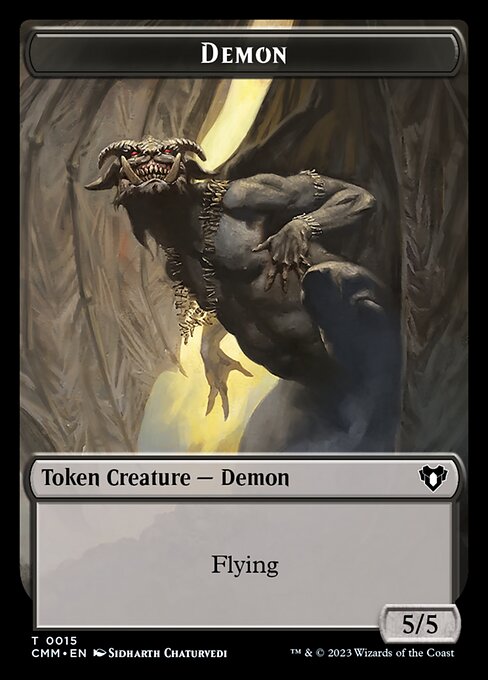 Eldrazi Scion // Demon Double-Sided Token [Commander Masters Tokens]