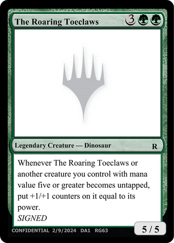 The Roaring Toeclaws [Unknown Event]