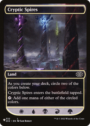 Cryptic Spires [The List]