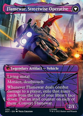 Flamewar, Brash Veteran // Flamewar, Streetwise Operative (Shattered Glass) [Transformers]