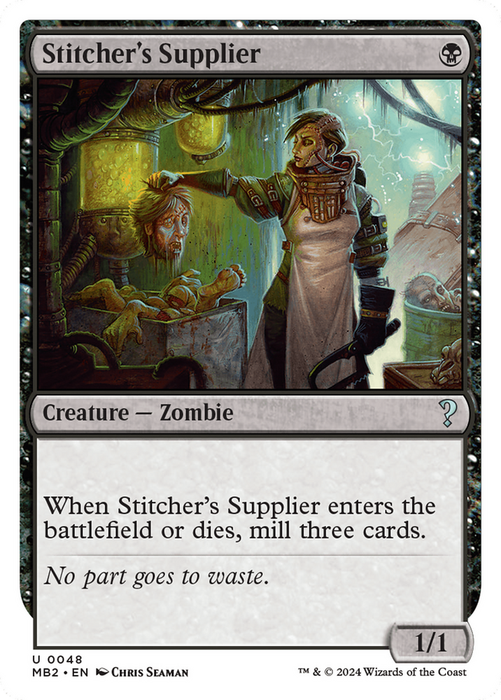 Stitcher's Supplier (White Border) [Mystery Booster 2]