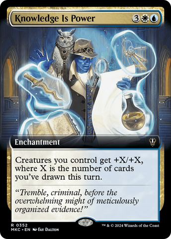 Knowledge is Power (Extended Art) [Murders at Karlov Manor Commander]