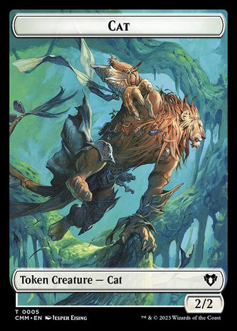 Eldrazi Spawn // Cat (0005) Double-Sided Token [Commander Masters Tokens]