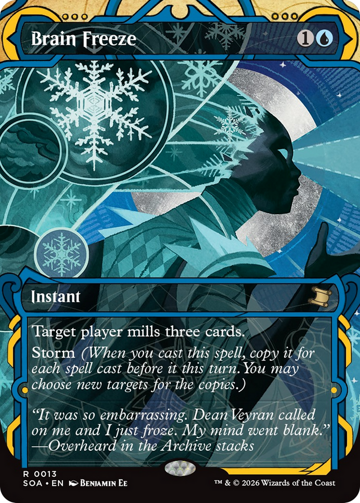 Brain Freeze (JP Alternate Art) [Secrets of Strixhaven: Mystical Archive]