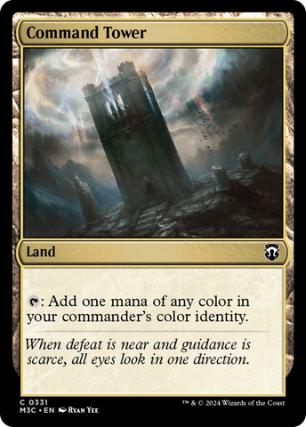 Command Tower (Ripple Foil) [Modern Horizons 3 Commander]