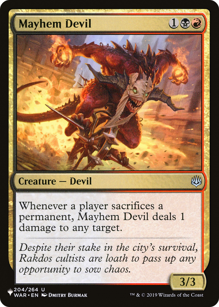 Mayhem Devil [The List]