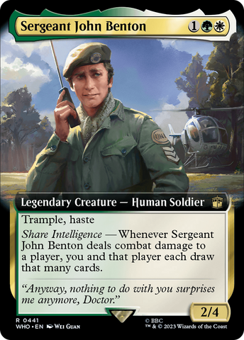 Sergeant John Benton (Extended Art) [Doctor Who]