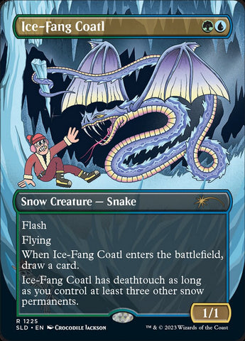 Ice-Fang Coatl (Borderless) [Secret Lair Drop Series]