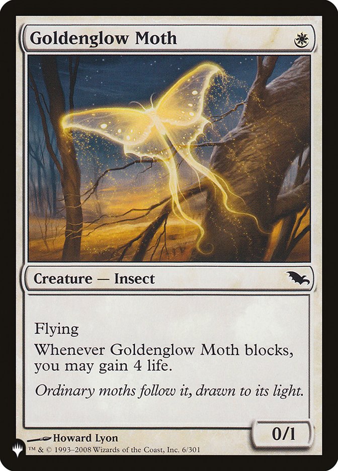 Goldenglow Moth [The List]